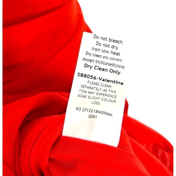 House Of CB Valentina Bodycon One Shoulder Midi Dress Red Size XS NWOT - Picture 9 of 10